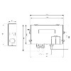 Triton HOME Digital Mixer Shower All-in-One Ceiling Pack with Riser Rail High Pressure