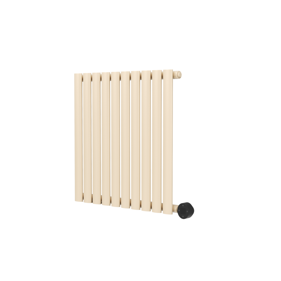 Elk brown Horizontal Smart Electric Radiator with Wi-Fi Thermostat - 1.2KW - H600xW590 - Bathroom Safe