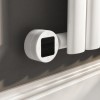 White Electric Horizontal Designer Radiator 0.6kW with Wifi Thermostat - H600xW590mm - IPX4 Bathroom Safe