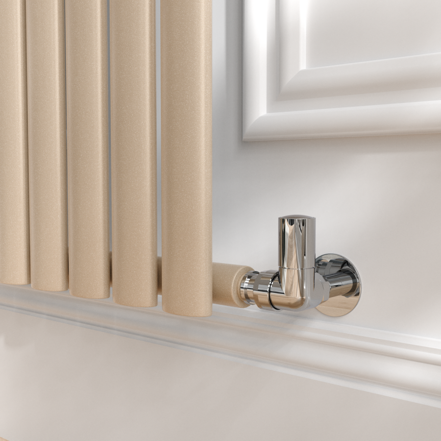 Sorrento Cleopatra Horizontal Oval Designer Radiator 600x590mm Single Panel 1576 BTU