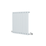 Sorrento Salt & Pepper Horizontal Oval Designer Radiator 600x590mm Single Panel 1576 BTU