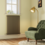 Sorrento Anthracite Horizontal Oval Designer Radiator 800x590mm Single Panel 1576 BTU
