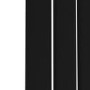 Riace Midnight Black Horizontal Flat Designer Radiator 600x748mm Single Panel 1589 BTU