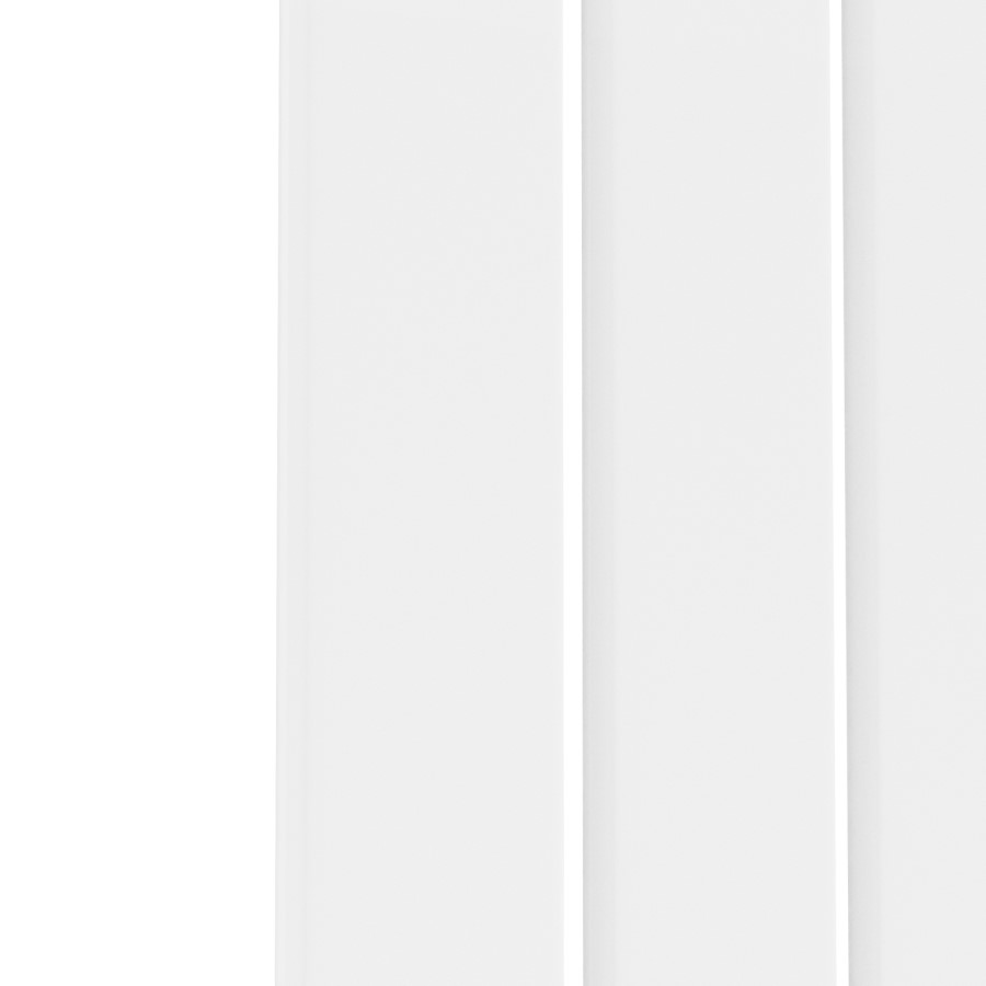 Riace White Horizontal Flat Designer Radiator 600x748mm Single Panel 1589 BTU