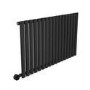 Midnight Black Horizontal Smart Electric Radiator with Wi-Fi Thermostat - 1200W - H600xW1003mm - Bathroom Safe