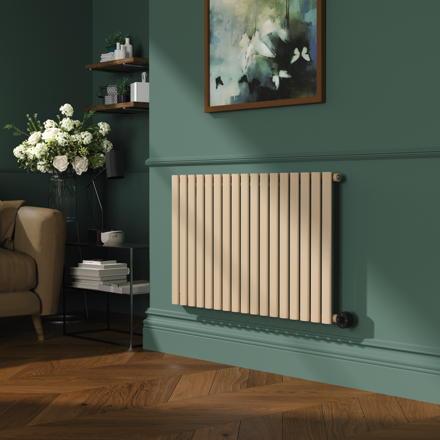 Ehsan Radiator Elk Brown Horizontal Smart Electric Radiator with Wi-Fi Thermostat ...