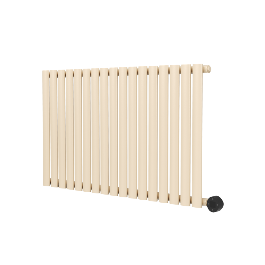 Elk brown Horizontal Smart Electric Radiator with Wi-Fi Thermostat - 1.2KW - H600xW1000 - Bathroom Safe