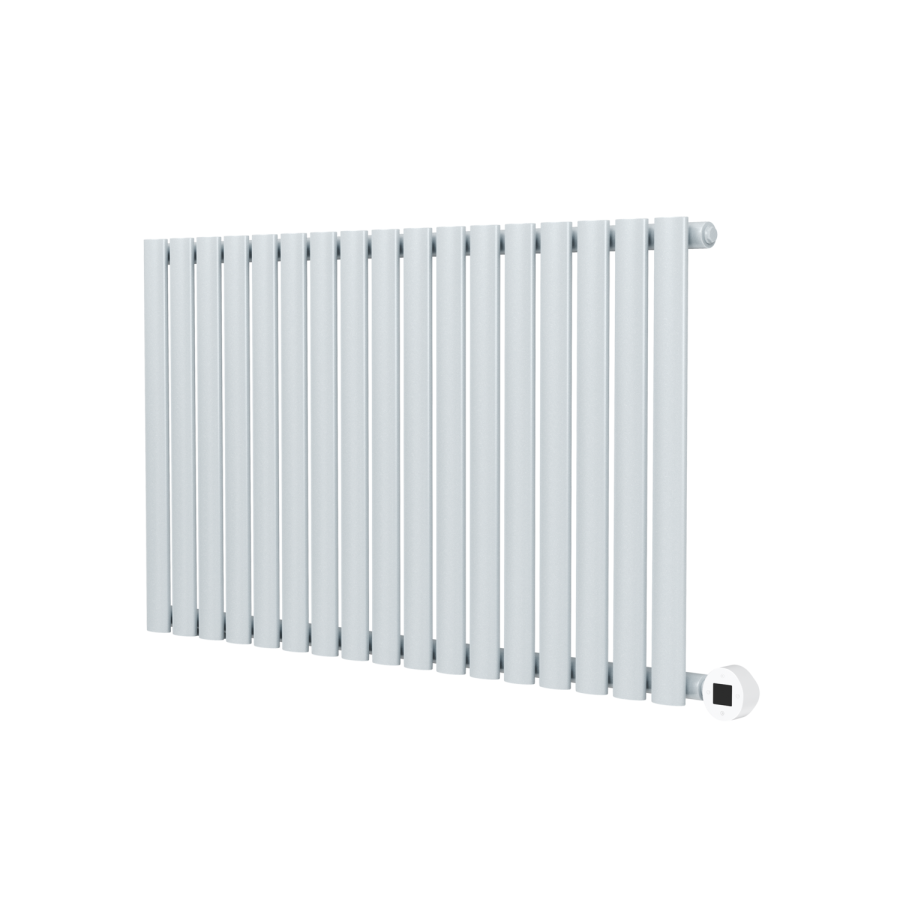 Salt & Pepper Horizontal Smart Electric Radiator with Wi-Fi Thermostat ...