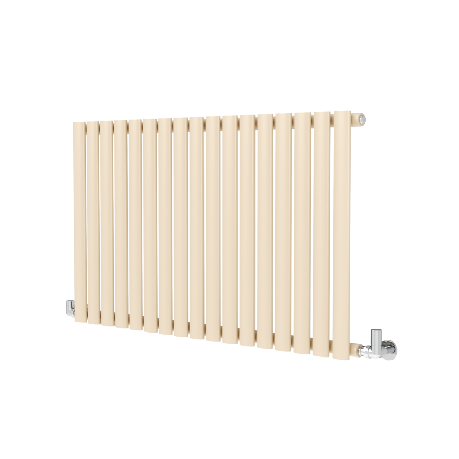 Sorrento Elk brown Horizontal Oval Designer Radiator 600x1003mm Single Panel 2679 BTU