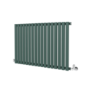Sorrento Evergreen Horizontal Oval Designer Radiator 600x1003mm Single Panel 2679 BTU
