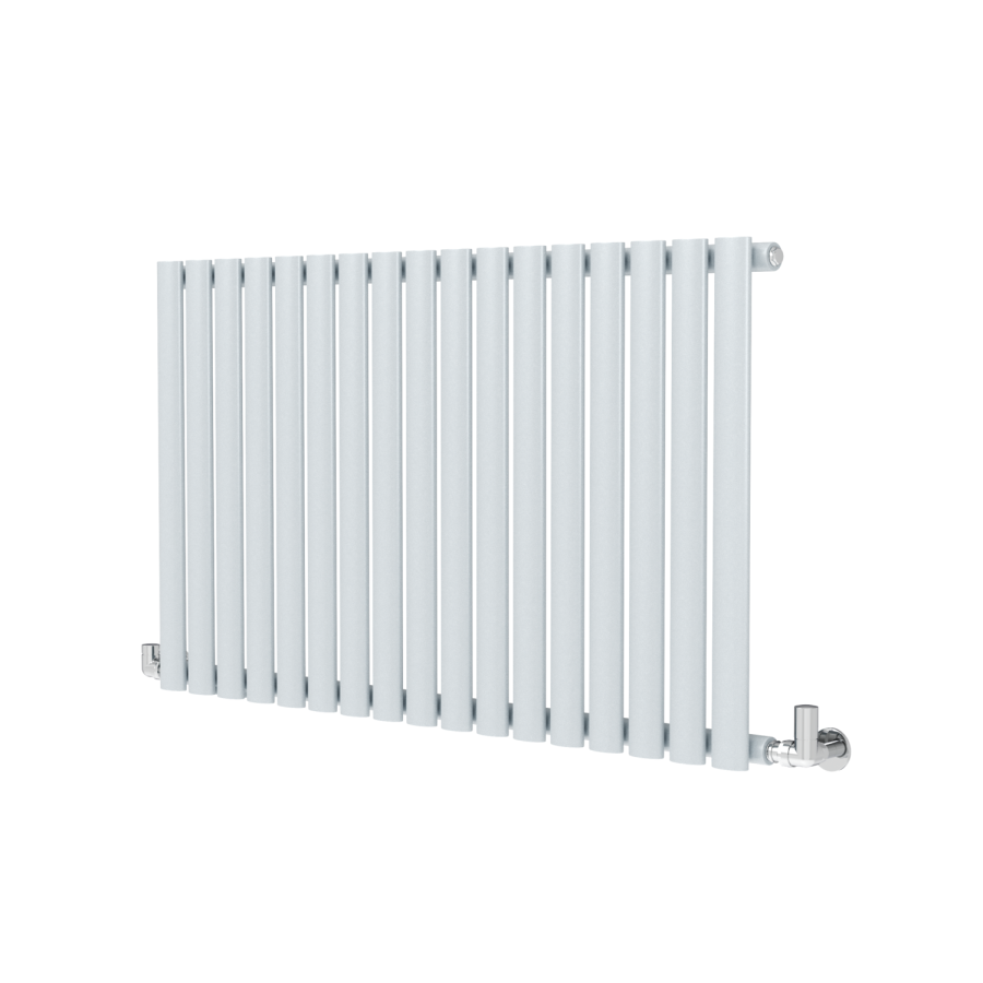 Sorrento Salt & Pepper Horizontal Oval Designer Radiator 600x1003mm Single Panel 2679 BTU