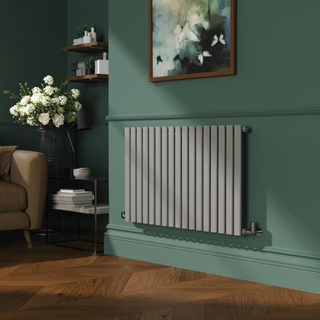 Sorrento Smoked Stone Horizontal Oval Designer Radiator 600x1003mm ...