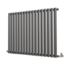 Sorrento Anthracite Horizontal Oval Designer Radiator 800x1003mm Single Panel 2679 BTU