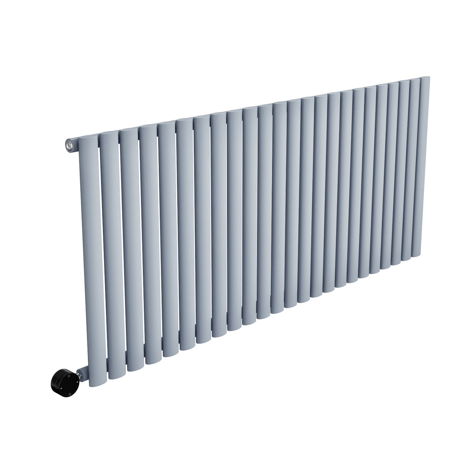 Light Grey Electric Horizontal Designer Radiator 2kW with Wifi ...