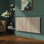 Sorrento Cleopatra Horizontal Oval Designer Radiator 600x1416mm Single Panel 3783 BTU