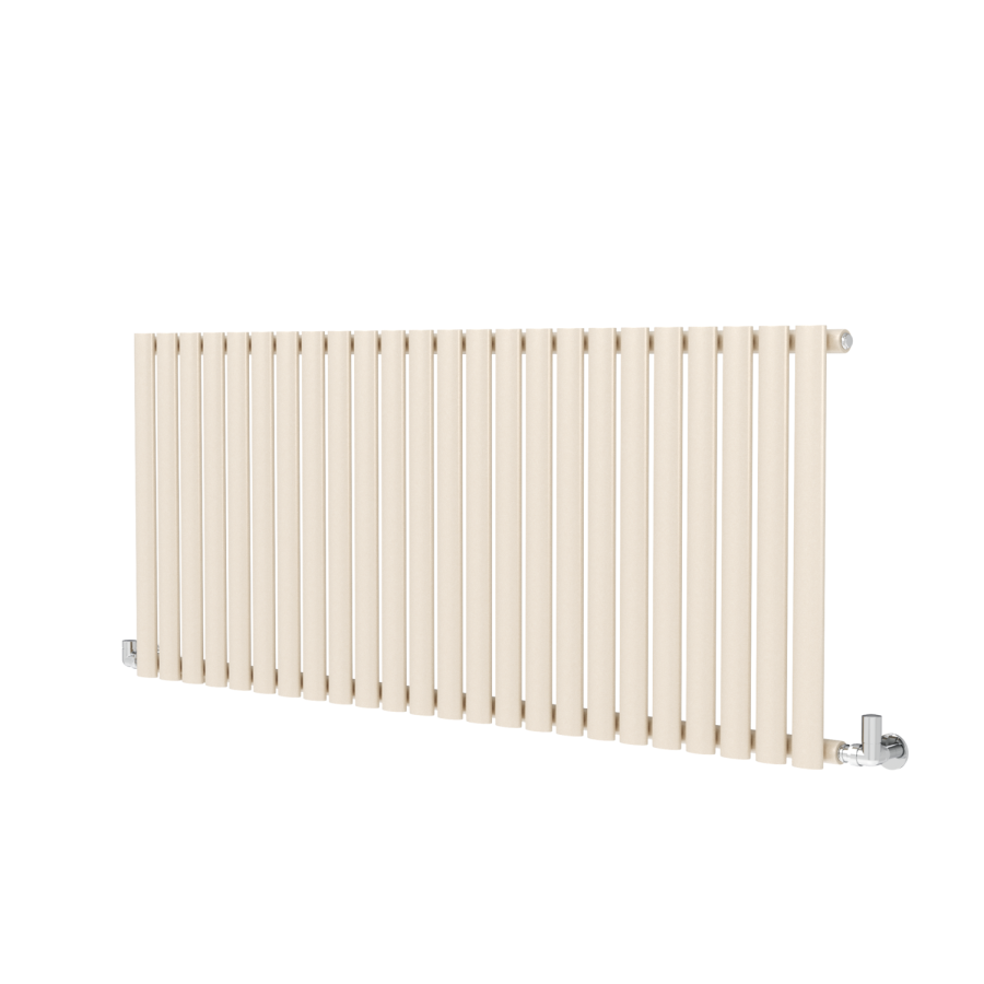 Sorrento Cleopatra Horizontal Oval Designer Radiator 600x1416mm Single Panel 3783 BTU