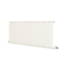 Sorrento Linen Horizontal Oval Designer Radiator 600x1416mm Single Panel 3783 BTU