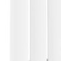 Sorrento White Horizontal Oval Designer Radiator 600x1416mm Single Panel 3783 BTU