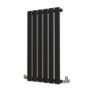 Riace Midnight Black Horizontal Flat Designer Radiator 800x408mm Single Panel 953 BTU