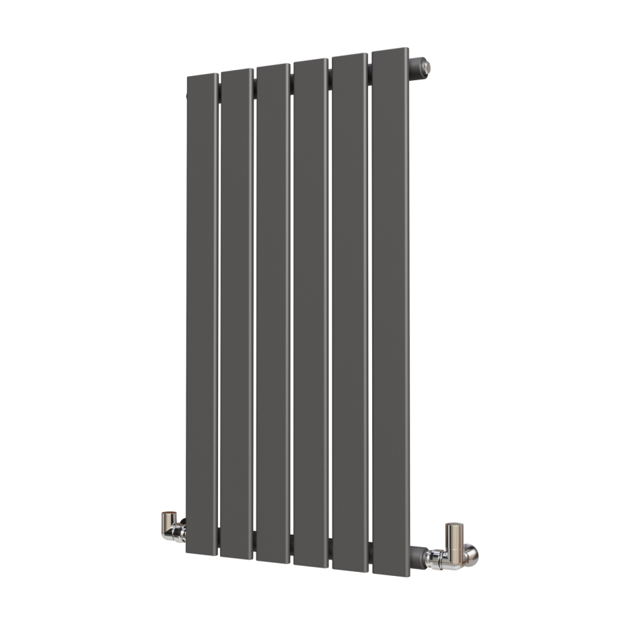 Riace Anthracite Horizontal Flat Designer Radiator 800x408mm Single Panel 953 BTU