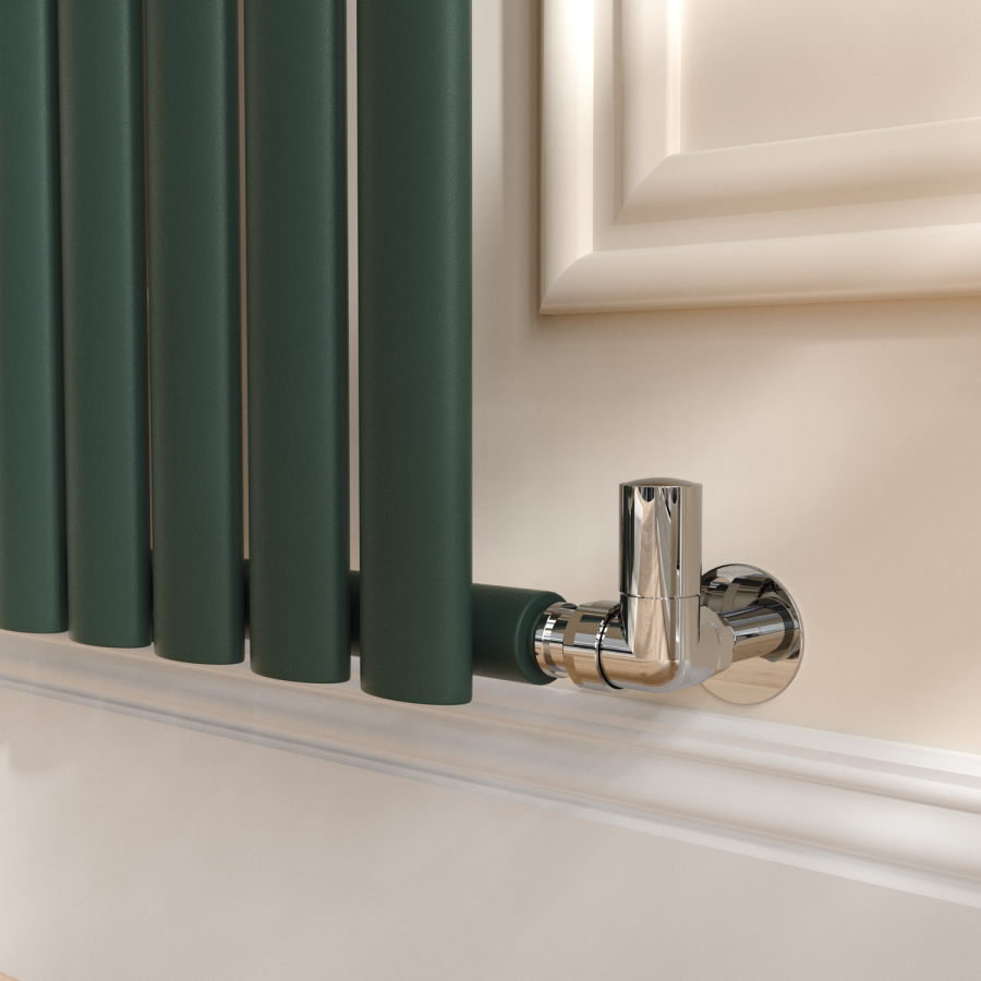 Sorrento Evergreen Horizontal Oval Designer Radiator 600x413mm Single Panel 1103 BTU