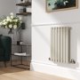 Sorrento Linen Horizontal Oval Designer Radiator 600x413mm Single Panel 1103 BTU