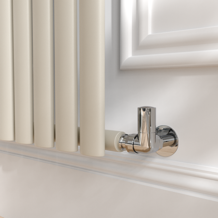 Sorrento Linen Horizontal Oval Designer Radiator 600x413mm Single Panel 1103 BTU