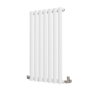 Sorrento White Horizontal Oval Designer Radiator 800x413mm Single Panel 1103 BTU
