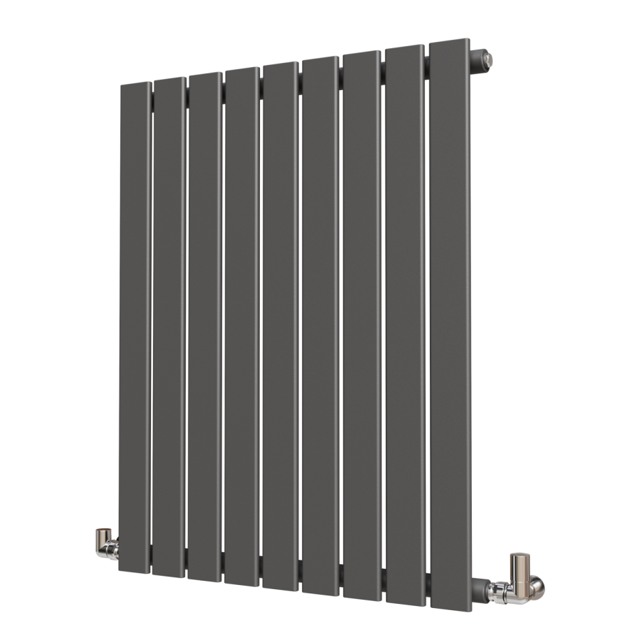 Riace Anthracite Horizontal Flat Designer Radiator 800x612mm Single Panel 1430 BTU