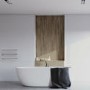 Round Brushed Single Bar Heated Towel Rail 19W - Tulsi