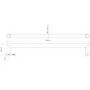 Round Brushed Single Bar Heated Towel Rail 19W - Tulsi