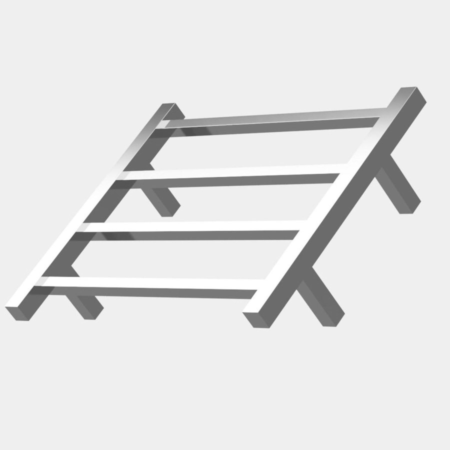 4 Bar Heated Ladder Towel Rail - Hawthorn