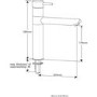 Reginox Brushed Nickle Single Lever Kitchen Mixer Tap - Hudson BN