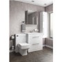 White Free Standing Bathroom Vanity Unit - Without basin - W600mm