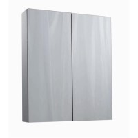 Grey Wall Hung Bathroom Mirror Cabinet - W600 x H715mm Grey Wall Hung Bathroom Mirror Cabinet - W600 x H715mm