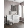 White Free Standing Bathroom Vanity Unit - Without Basin - W800mm