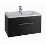 Black Wall Hung Bathroom Vanity Unit - Without Basin - W800mm