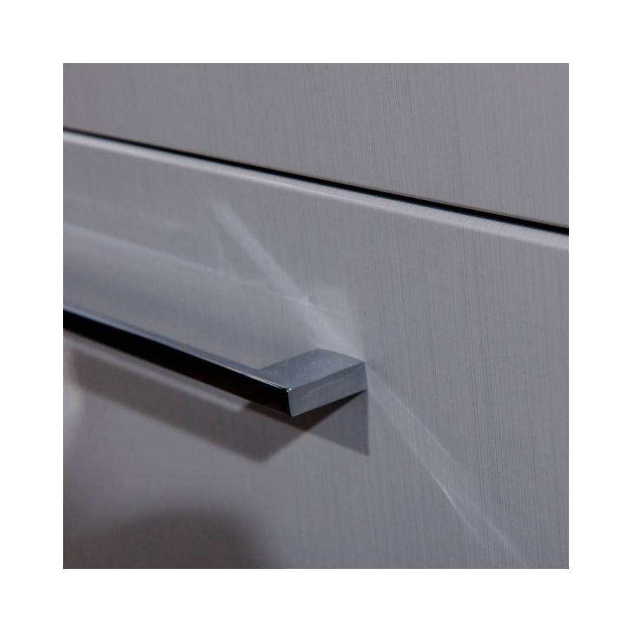 Grey Wall Hung Vanity Unit - Without Basin - 800mm Wide