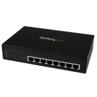 StarTech.com 8 Port Unmanaged Industrial Gigabit Power over Ethernet Switch - 802.3af/at PoE+ Switch