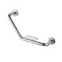 GRADE A1 - Stainless Steel Angled Grab Rail with Soap Basket 420mm