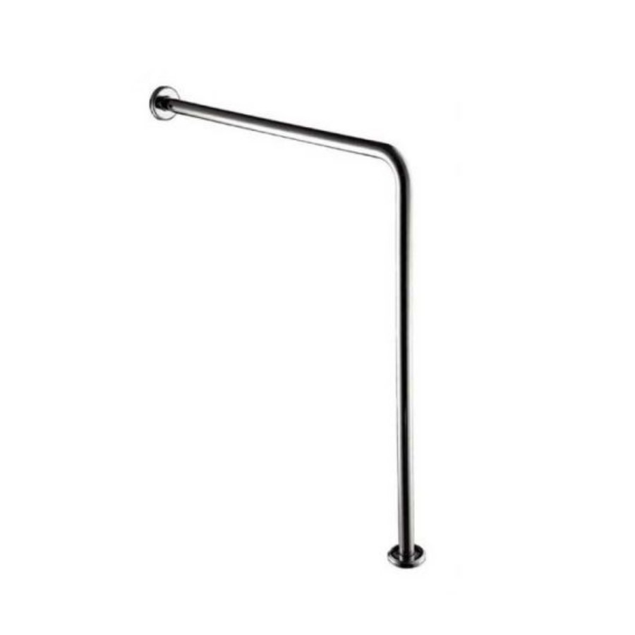 786mm Chrome Wall To Floor Grab Bar - Stainless Steel - Taylor & Moore