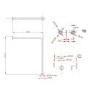 786mm Chrome Wall To Floor Grab Bar - Stainless Steel - Taylor & Moore