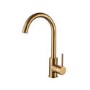 GRADE A1 - Box Opened Reginox Kalix Gold Single Lever Swan Neck Kitchen Tap