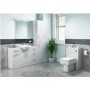 White Bathroom Tall Cabinet Storage unit - 300mm Depth