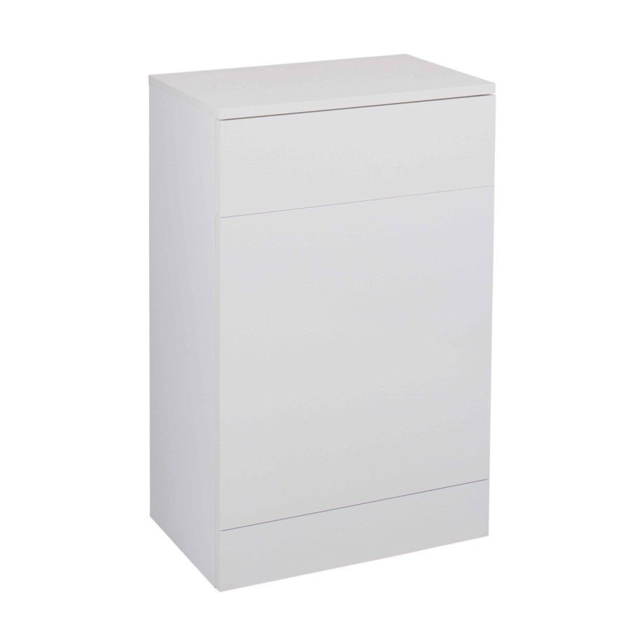 White Back To Wall WC Toilet Unit - Without Toilet - W600 x D330mm