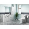 White Free Standing Double Door Bathroom Vanity Unit &amp; Basin - W650mm