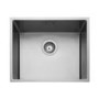 Rangemaster Kube Single Bowl Inset / Undermount Chrome Stainless Steel Kitchen Sink
