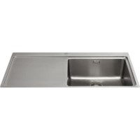 GRADE A2 - CDA KVF21LSS Designer Single Extra Large Bowl Sink Flush Fit - Left Hand Drainer