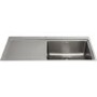 GRADE A2 - CDA KVF21LSS Designer Single Extra Large Bowl Sink Flush Fit - Left Hand Drainer