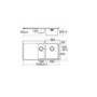GRADE A2 - CDA KVF22RSS Designer One And A Half Bowl Sink Flush Fit - Right Hand Drainer